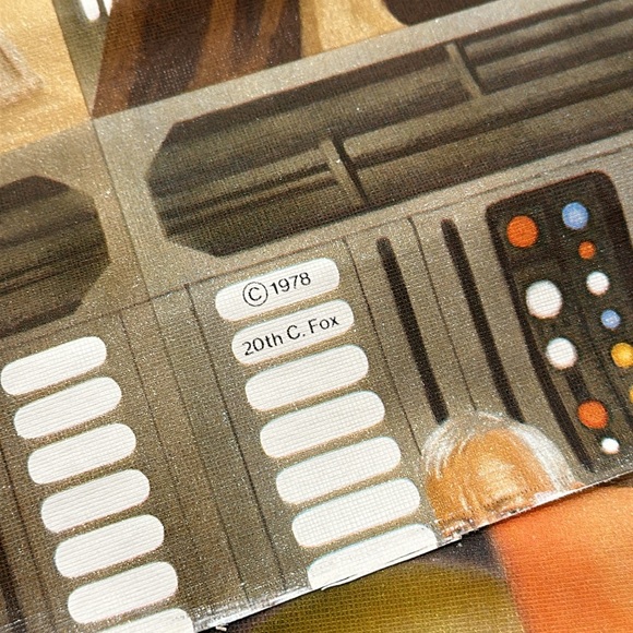 VINTAGE 1977 Star Wars WALL PAPER 4 Panels ~ 53 Square FT - Picture 4 of 16